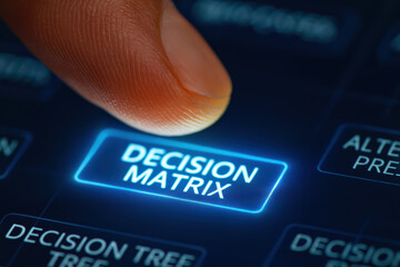 Decision matrix and decision tree empower decision-making with clear choice analytic process and business strategy insight for innovative solutions