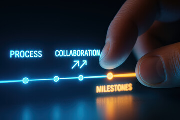 Process and collaboration drive milestone achievement fostering progress and success through cooperation
