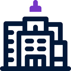 city duotone icon. Sleek and modern vector icon for websites, mobile apps, marketing materials, and corporate design. Fully scalable and ready to use.