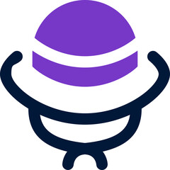 hat duotone icon. Sleek and modern vector icon for websites, mobile apps, marketing materials, and corporate design. Fully scalable and ready to use.