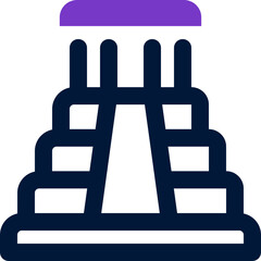 temple duotone icon. Sleek and modern vector icon for websites, mobile apps, marketing materials, and corporate design. Fully scalable and ready to use.