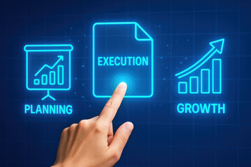 Execution and planning drive growth with strategy and success inspiring progress and business development