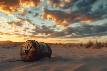 Old Metal Toy Buried in Sand After the War