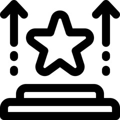 success line icon. Clean and minimalist vector icon for websites, mobile apps, presentations, and logos. Fully scalable and customizable for any project.