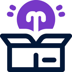 new product duotone icon. Sleek and modern vector icon for websites, mobile apps, marketing materials, and corporate design. Fully scalable and ready to use.