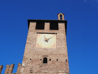 Sun clock face on Torre dei Lamberti
