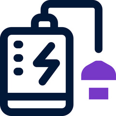 power bank duotone icon. Sleek and modern vector icon for websites, mobile apps, marketing materials, and corporate design. Fully scalable and ready to use.