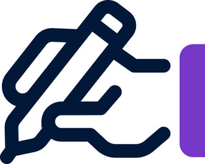 writing duotone icon. Sleek and modern vector icon for websites, mobile apps, marketing materials, and corporate design. Fully scalable and ready to use.