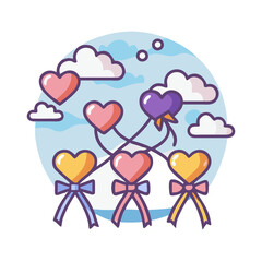 love heart valentine romance