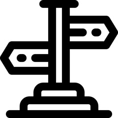 direction line icon. Clean and minimalist vector icon for websites, mobile apps, presentations, and logos. Fully scalable and customizable for any project.