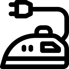 Obraz premium iron line icon. Clean and minimalist vector icon for websites, mobile apps, presentations, and logos. Fully scalable and customizable for any project.