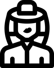 tourist line icon. Clean and minimalist vector icon for websites, mobile apps, presentations, and logos. Fully scalable and customizable for any project.