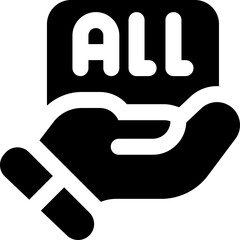 all include glyph icon. Strong and solid vector icon for websites, mobile interfaces, presentations, and visual branding. High quality and easy to edit.