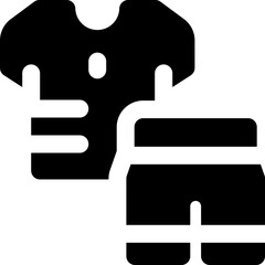 clothing glyph icon. Strong and solid vector icon for websites, mobile interfaces, presentations, and visual branding. High quality and easy to edit.