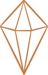 Geometric Floating Crystal With Angular Cut