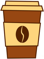 illustration of a takeaway coffee cup