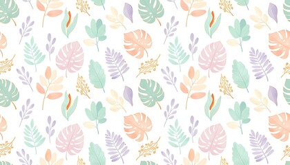 Floral pattern design creative studio digital art trendy environment aesthetic viewpoint nature concept