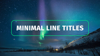 Elegant Minimal Line Titles_Vol.04
