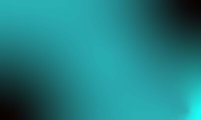Abstract Teal Gradient Background With Soft Light Effect Overlay