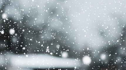 Obraz premium blizzard. Gentle snowfall in soft illumination, evoking quiet winter mood. ESG reports, sustainability campaigns, designed for sustainability communications and ESG reporting, used by bi analysts.