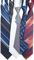 Fototapeta premium Assorted ties in various patterns