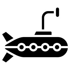 Obraz premium Submarine Icon Element For Design