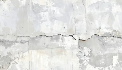 Obraz premium Cracked concrete wall texture with distressed surface and subtle paint imperfections, representing decay and aging