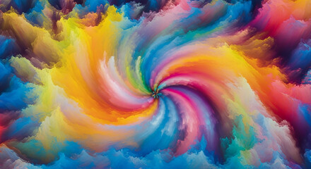 Multi colorful splash abstract background