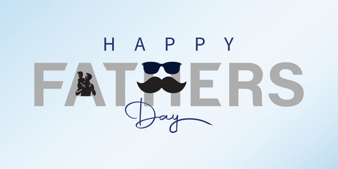 Happy fathers Day, vector and eps file
