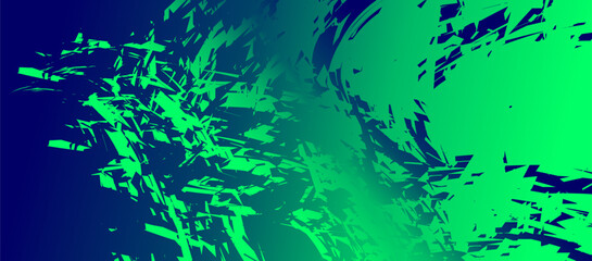 Abstract green background with splashes.