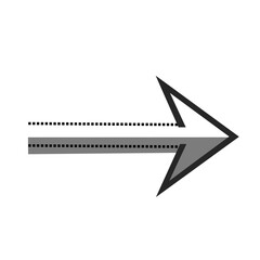 dashed line black arrow 