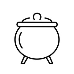 Pot with lid vector illustration