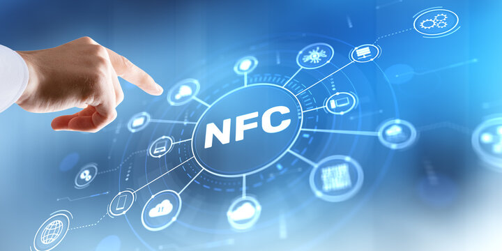 NFC technology for contactless payment data exchange and wireless communication between devices