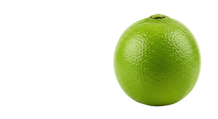 Green Lime Close-up on Lime Background, Fresh Fruit Still Life
