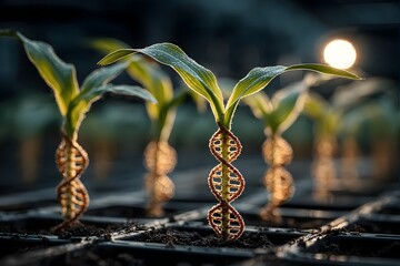 DNA-Modified Plant Seedlings
