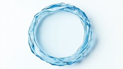 Abstract circular water splash