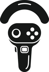 Virtual reality controller futuristic gaming technology immersive entertainment vector