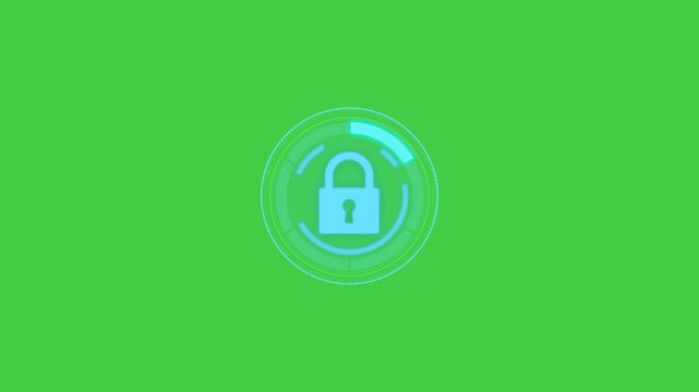 greenscreen animated logo locked access denied