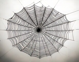 Obraz premium Spiderweb close-up