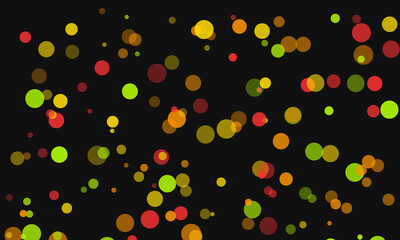 Abstract Colorful Bokeh Lights Background with Festive Holiday Feeling