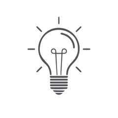 Light bulb icon representing an idea or innovation concept