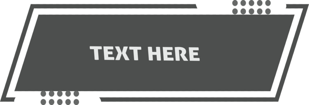 Modern geometric text box with abstract design elements and placeholder text for creative content creation