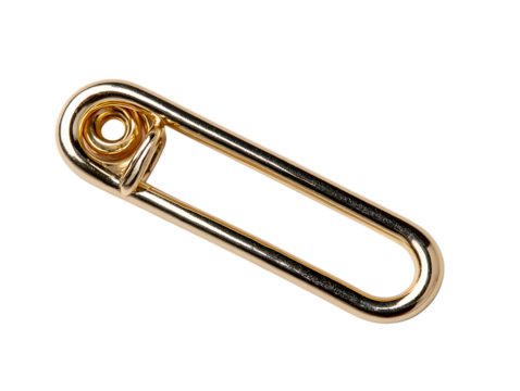Golden Safety pin