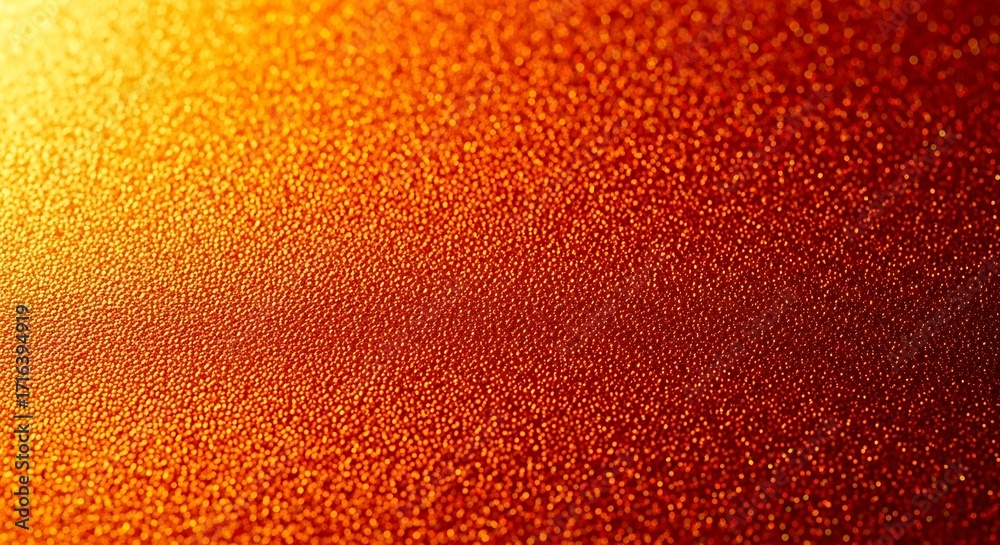 Canvas Prints fiery orange textured surface with bright light glare and small bubbles abstract background