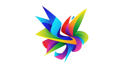 Vibrant abstract design with flowing, colorful gradients on a black background. Dynamic, modern art with a spectrum of hues, representing energy an...