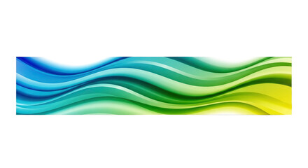 Vibrant abstract wave pattern with a smooth color gradient from blue to green to yellow, creating a dynamic and flowing modern background.