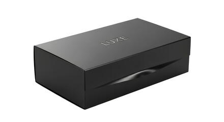 Sleek black luxury box with 