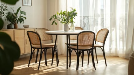 Dining room table and chairs