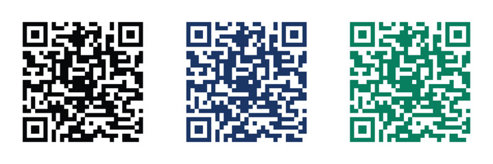 QR code vector icon set colorful template symbol illustration. Scanning qr code. QR scanner vector illustration.