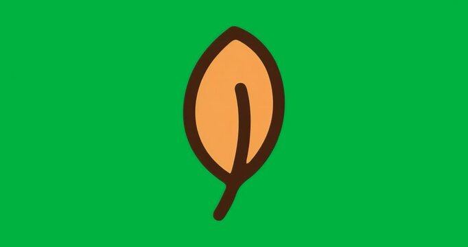 Presenting stylized leaf icon on transparent field while adding pixel speckles showing noise effect